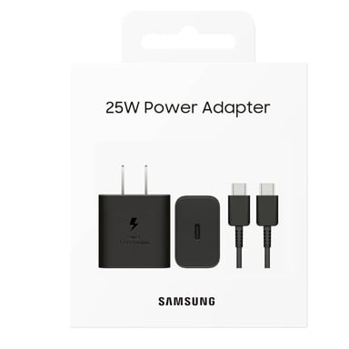 CARGADOR 25W CON CABLE NEGRO - 4
