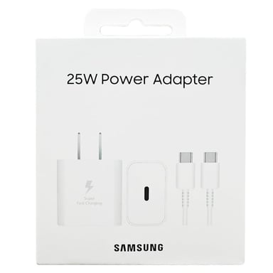 CARGADOR SAMSUNG 25W GAN CON CABLE GALAXY S25 FE - BLANCO - 1