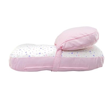 ALMOHADA LACTANCIA DOBLE APOYO HEARTS ROSADO
