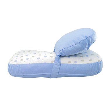 ALMOHADA LACTANCIA DOBLE APOYO CLOUDS AZUL