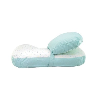 ALMOHADA LACTANCIA DOBLE APOYO STARS VERDE