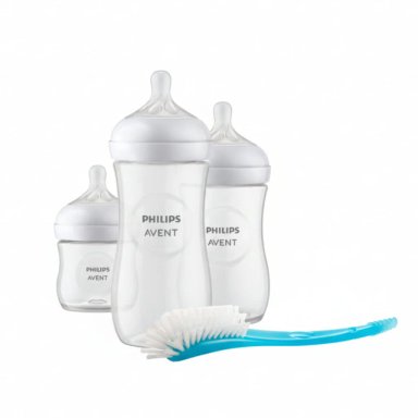 SET NATURAL 3.0 MIX 3 BIBERONES + CEPILLO - 1