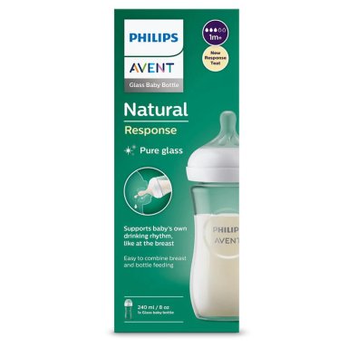 BIBERON NATURAL RESPONSE 3.0 8OZ/240ML FLOW 3 -1M+ PHILIPS AVENT