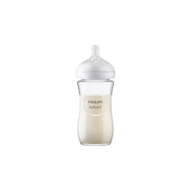 BIBERON DE VIDRIO NATURAL RESPONSE 8OZ/240ML Flow 3 -1M+ - 2