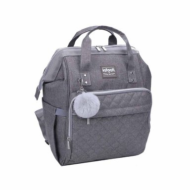 MOCHILA PAÑALERA OPEN GRIS - 2
