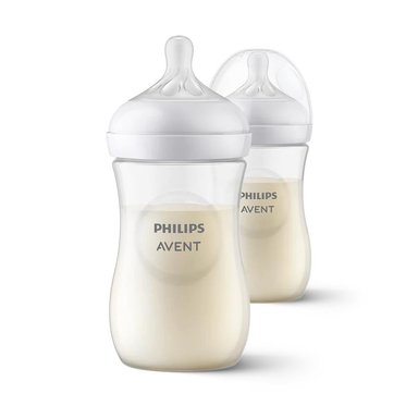 BIBERON NATURAL RESPONSE 3.0 X2 260ML FLOW 3 - 1M+ AVENT - 3