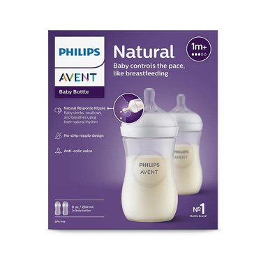 BIBERON NATURAL RESPONSE 3.0 X2 260ML FLOW 3 - 1M+ AVENT - 4
