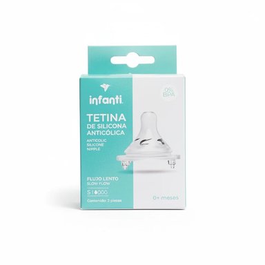 PACK X2 TETINA PARA BIBERÓN TALLA S INFANTI - 2