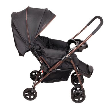 COCHE CUNA REVERSE NEGRO BRONCE INFANTI - 5