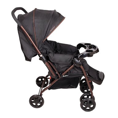 COCHE CUNA REVERSE NEGRO BRONCE INFANTI - 6