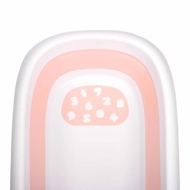 BAÑERA PLEGABLE CON TERMÓMETRO ROSADO - 4
