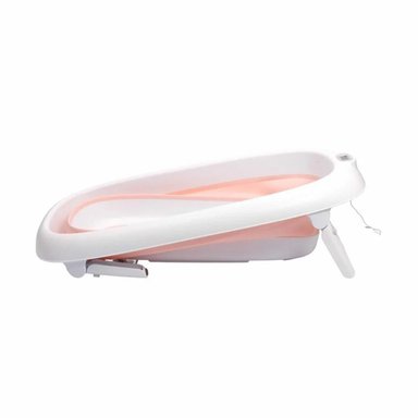 BAÑERA PLEGABLE CON TERMÓMETRO ROSADO - 5