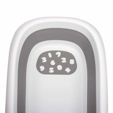 BAÑERA PLEGABLE CON TERMÓMETRO GRIS - 3