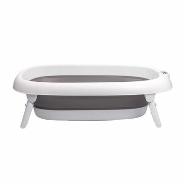 BAÑERA PLEGABLE CON TERMÓMETRO GRIS - 6