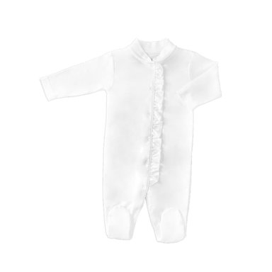 ENTERIZO BOBOS  ALGODÓN PIMA  UNISEX BEBE  BLANCO