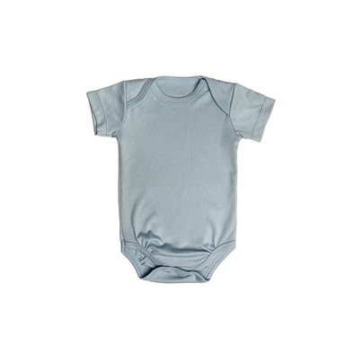 BODY UNISEX MELLOW BASICO MANGA CORTA AZUL TURQUEZA ALGODÓN PIMA
