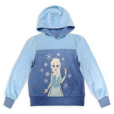 POLERA MANGA LARGA NIÑA DISNEY AZUL CLARO ELSA FROZEN 2