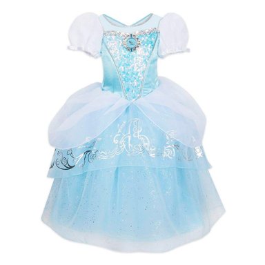 DISFRAZ CAPRI NIÑA DISNEY CELESTE VESTIDO PRINCESA CENICIENTA
