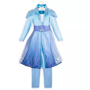 DISFRAZ CAPRI NIÑA DISNEY AZUL ELSA VESTIDO FROZEN 2