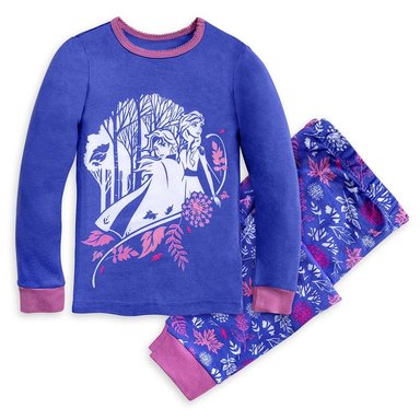 PIJAMA NIÑA DISNEY AZUL ANNA Y ELSA FROZEN 2