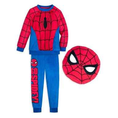 SET PIJAMA + ALMOHADA NIÑO DISNEY ROJO MARVEL SPIDERMAN