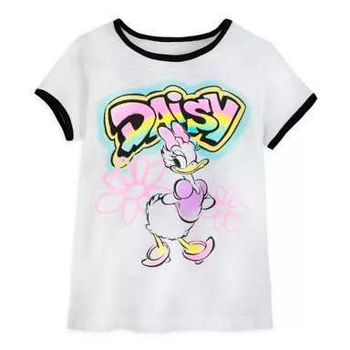 POLO MANGA CORTA ALGODÓN NIÑA DISNEY BLANCO DAISY DUCK