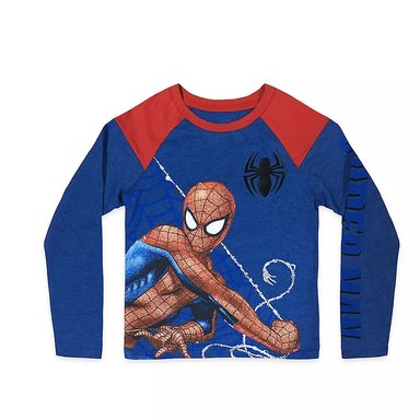 POLO MANGA LARGA NIÑO DISNEY AZUL SPIDERMAN