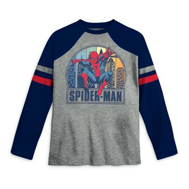 POLO MANGA LARGA ALGODÓN NIÑO DISNEY GRIS SPIDERMAN MARVEL