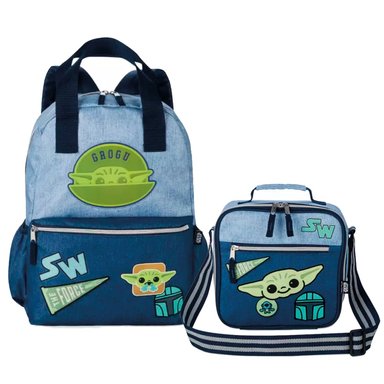 MOCHILA DISNEY BABY YODA THE MANDALORIAN MULTICOLOR SET Y LONCHERA