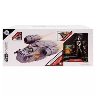 SET DISNEY FIGURAS DE ACCIÓN THE MANDALORIAN Y GROGU RAZOR CREST - STAR WARS