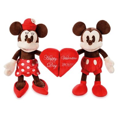 PELUCHE DISNEY MICKEY AND MINNIE MOUSE - SAN VALENTÍN 2022