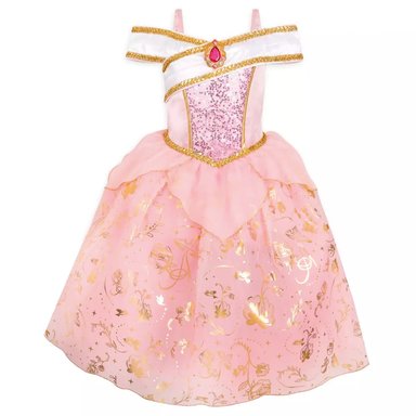 DISFRAZ NIÑA DISNEY ROBLE CLARO PRINCESA AURORA LA BELLA DURMIENTE