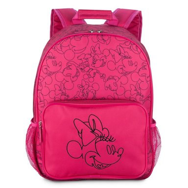 SET MOCHILA Y LONCHERA DISNEY MINNIE MOUSE FUCSIA MICKEY - 2