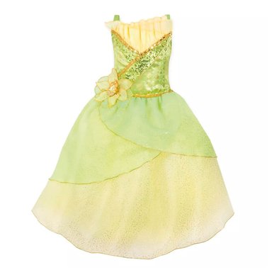 DISFRAZ NIÑA DISNEY VERDE CLARO LA PRINCESA Y EL SAPO TIANA
