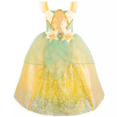 DISFRAZ NIÑA DISNEY VERDE CLARO LA PRINCESA Y EL SAPO TIANA
