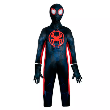 DISFRAZ NIÑO DISNEY NEGRO BRILLANTE SPIDER-MAN MILES MORALES : A TRAVÉS DEL SPIDER-VERSE - 2