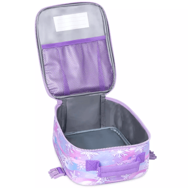 SET DISNEY ANNA Y ELSA FROZEN 2 LILA CLARO MOCHILA Y LONCHERA - 6