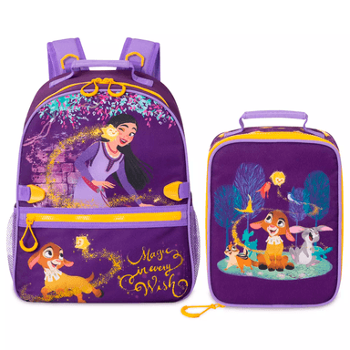 SET DISNEY WISH MORADO MOCHILA Y LONCHERA EL PODER LOS DESEOS