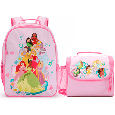 PACK ESCOLAR PRINCESAS DISNEY - MOCHILA + LONCHERA