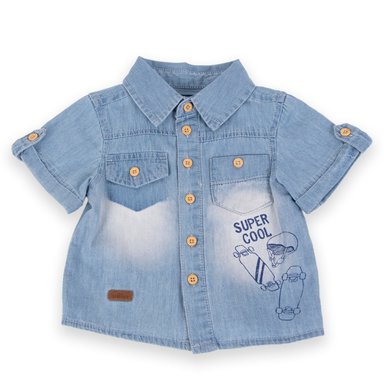 CAMISA NIÑO PILLIN DENIM BEBÉ