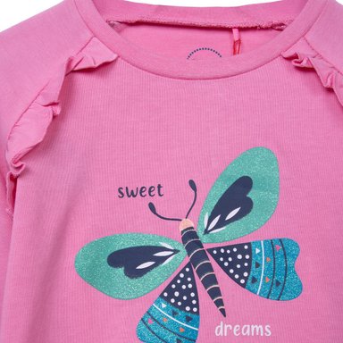 PIJAMA NIÑA ROSADO TALLA 2 - 3