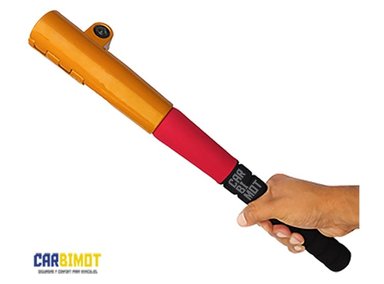 BLOQUEO SEGURO TRABA TIMÓN VOLANTE TIPO BATE Y DEFENSA