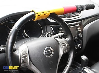 SEGURO BLOQUEO TRABA TIMÓN VOLANTE TIPO BATE Y DEFENSA