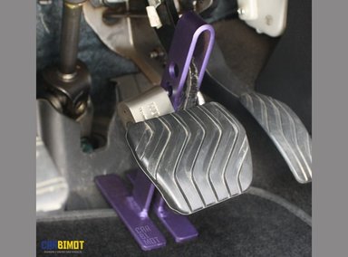 BLOQUEO SEGURO TRABAPEDAL VOLANTE TIMÓN AUTO Y VEHICULO