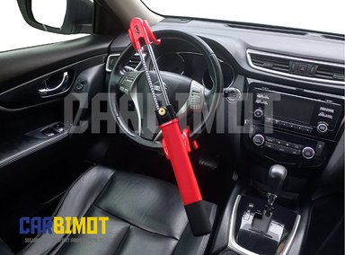 SEGURO GENERAL BLOQUEO TRABA TIMÓN VOLANTE ANTIRROBO AUTOS Y VEHÍCULOS - 3