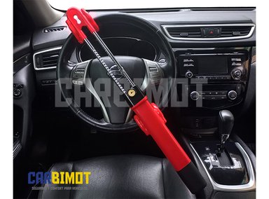 SEGURO GENERAL BLOQUEO TRABA TIMÓN VOLANTE ANTIRROBO AUTOS Y VEHÍCULOS - 4