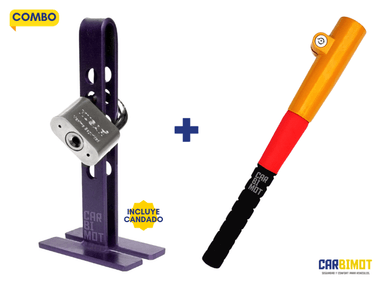 SEGURO BLOQUEO TRABA PEDAL VOLANTE TIMÓN ANTIRROBO (COMBO)
