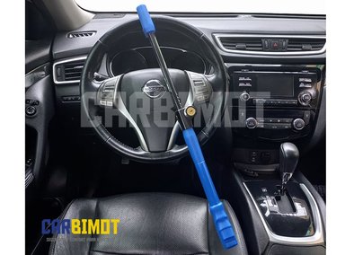 SEGURO BLOQUEO TRABA PEDAL VOLANTE TIMÓN ANTIRROBO (COMBO) - 5