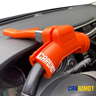SEGURO BLOQUEO TRABA PEDAL VOLANTE TIMÓN ANTIRROBO AUTOS - 3