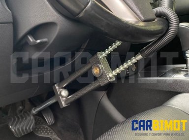 SEGURO BLOQUEO TRABA PEDAL VOLANTE TIMÓN ANTIRROBO VEHÍCULOS - 3